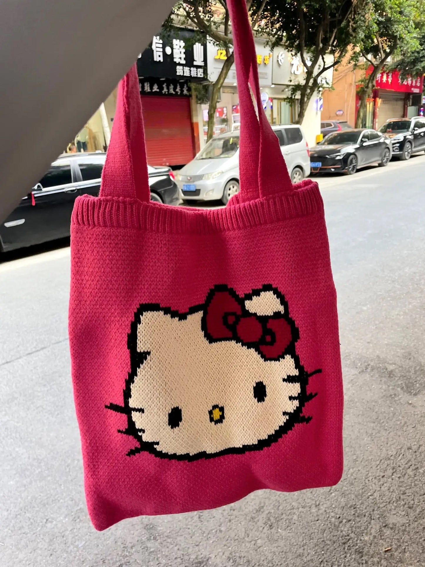 Hello Kitty Knitted Tote Bag (Pre-Order)