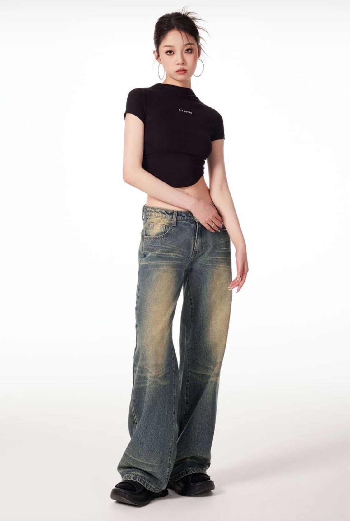 Sandblast Straight Fit Jeans (Pre-Order)