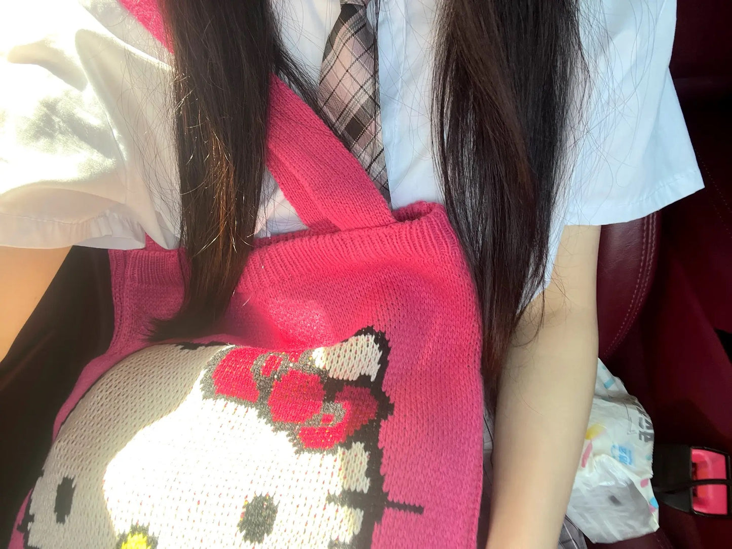 Hello Kitty Knitted Tote Bag (Pre-Order)