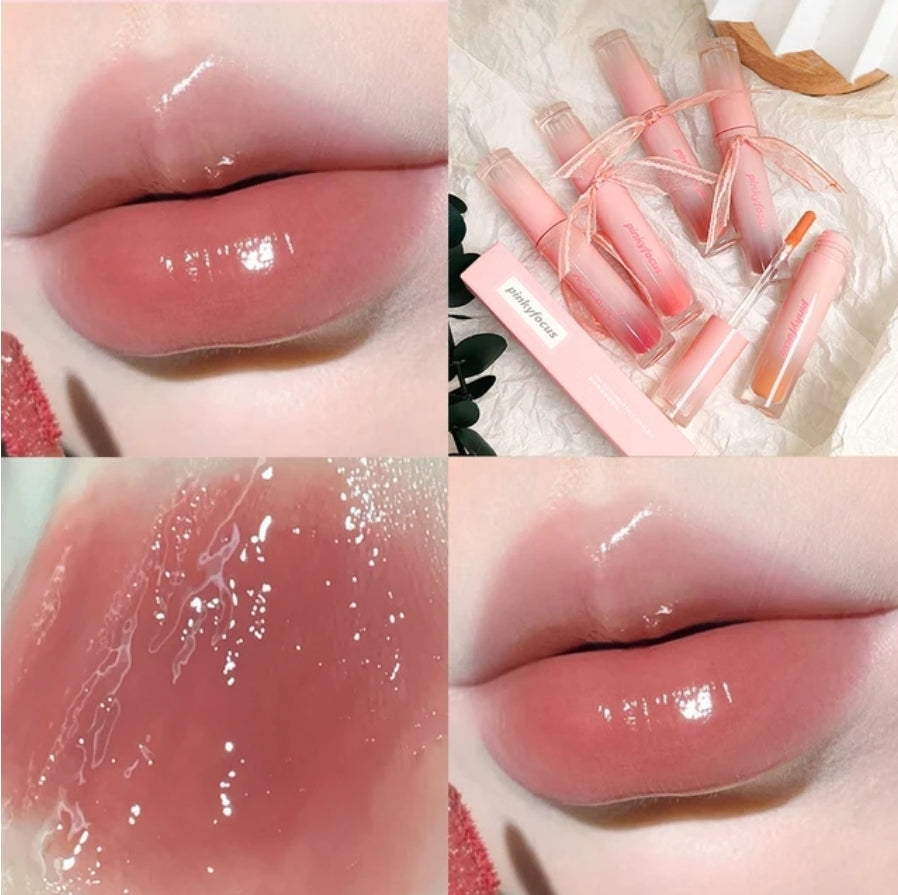 Pinky focus bow lip glaze (Pre-order)