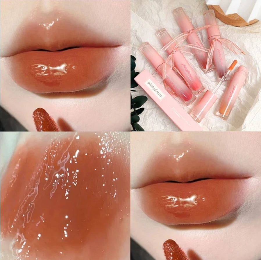 Pinky focus bow lip glaze (Pre-order)