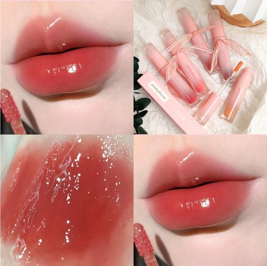 Pinky focus bow lip glaze (Pre-order)